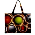 Sport Ball Tennis Golf Football Zipper Mini Tote Bag View2