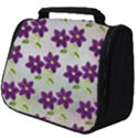 Purple Flower Full Print Travel Pouch (Big) View1