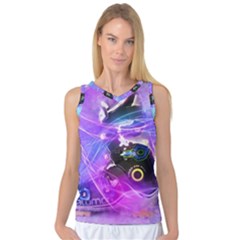 Ski Boot Ski Boots Skiing Activity Women s Basketball Tank Top by Pakrebo