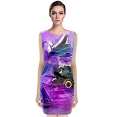 Ski Boot Ski Boots Skiing Activity Sleeveless Velvet Midi Dress by Pakrebo