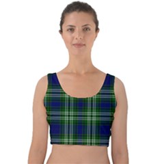 Tweedside District Tartan Velvet Crop Top by impacteesstreetwearfour