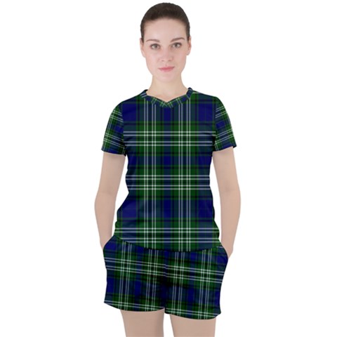 Tweedside District Tartan Women s Tee And Shorts Set by impacteesstreetwearfour