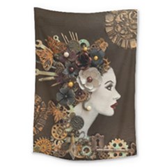 Mechanical Beauty  Large Tapestry by CKArtCreations