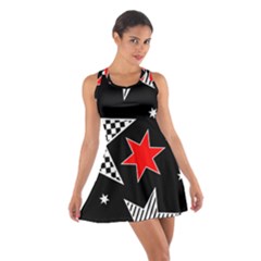 Questioning Anything - Star Design Cotton Racerback Dress by WensdaiAmbrose