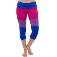 Bisexual Pride Flag Bi Lgbtq Flag Capri Yoga Leggings by lgbtnation