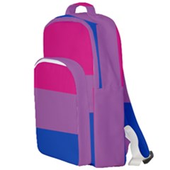 Bisexual Pride Flag Bi Lgbtq Flag Double Compartment Backpack by lgbtnation