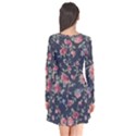 Planted a Rose Long Sleeve V-neck Flare Dress View2