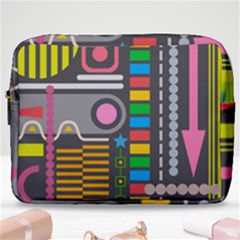 Abstract Background Colors Shapes Make Up Pouch (large) by Pakrebo