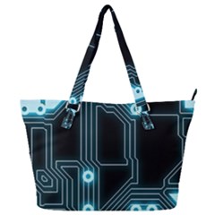 New Technology - Dark Full Print Shoulder Bag by WensdaiAmbrose