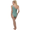 Argyle Light Green Pattern To One Side Swimsuit View2