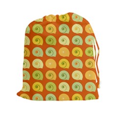 Snails Shell Drawstring Pouch (xxl) by WensdaiAmbrose