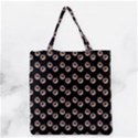 Kawaii Dougnut Black Pattern Grocery Tote Bag View2