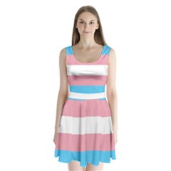 Transgender Pride Flag Split Back Mini Dress  by lgbtnation