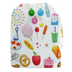 Summer Fair Food Goldfish Drawstring Pouch (xxxl) by Nexatart