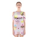 Eat Cupcakes Shoulder Cutout One Piece Dress View1