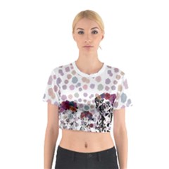 Flower Pups Cotton Crop Top by 100rainbowdresses