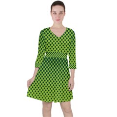 Nothing But Bogus - Lime Green Ruffle Dress by WensdaiAmbrose