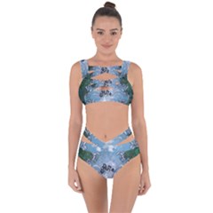 Surfboard With Dolphin Bandaged Up Bikini Set  by FantasyWorld7