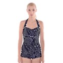 Paisley 7 Boyleg Halter Swimsuit  View1