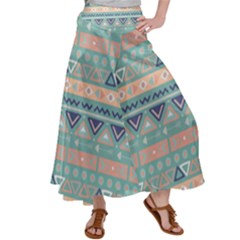 Tribal Satin Palazzo Pants by Sobalvarro