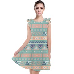 Tribal Tie Up Tunic Dress by Sobalvarro