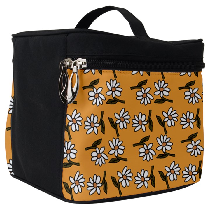 Daisy Orange Make Up Travel Bag (Big)