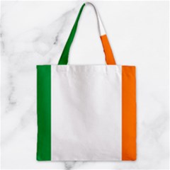 Ireland Flag Irish Flag Zipper Grocery Tote Bag by FlagGallery