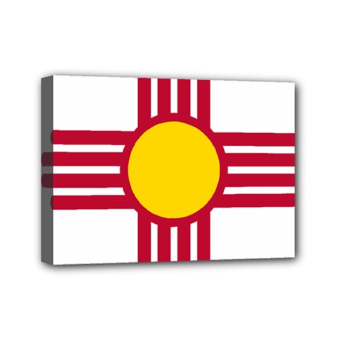 New Mexico Flag Mini Canvas 7  X 5  (stretched) by FlagGallery