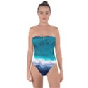 Color Acrylic Paint Art Painting Tie Back One Piece Swimsuit View1