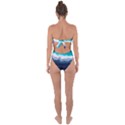 Color Acrylic Paint Art Painting Tie Back One Piece Swimsuit View2