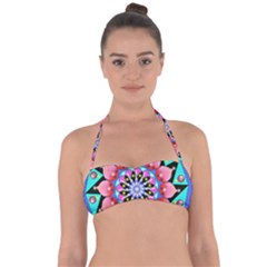 Mandala Symmetry Meditation Halter Bandeau Bikini Top by Pakrebo