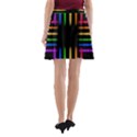 Neon Light Abstract Pattern A-Line Pocket Skirt View2