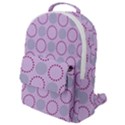 Circumference Point Pink Flap Pocket Backpack (Small) View1