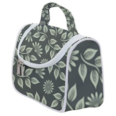 Flowers Pattern Spring Green Satchel Handbag by Bajindul