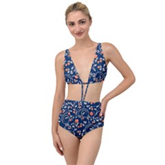 Midnight Florals Tied Up Two Piece Swimsuit by VeataAtticus