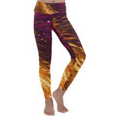 Lines Curlicue Fantasy Colorful Kids  Lightweight Velour Classic Yoga Leggings by Bajindul