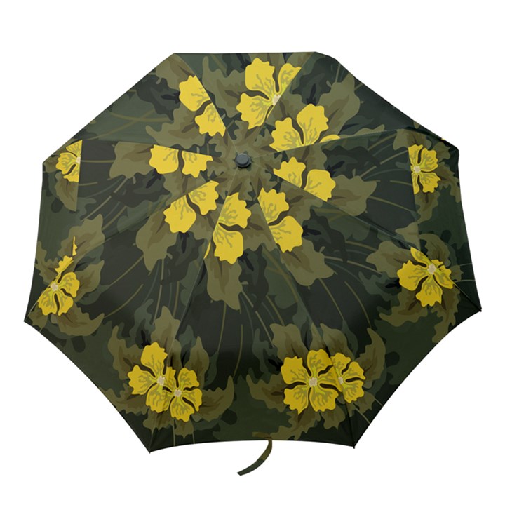 Flower Vector Background Folding Umbrellas