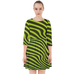 Wave Green Smock Dress by HermanTelo