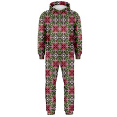 Decorative Flower Hooded Jumpsuit (men)  by Bajindul