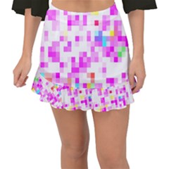 Pixelpink Fishtail Mini Chiffon Skirt by designsbyamerianna