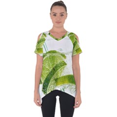 Lime Club Soda Drink Cocktail Cut Out Side Drop Tee by Pakrebo