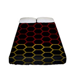 Germany Flag Hexagon Fitted Sheet (full/ Double Size) by HermanTelo