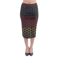 Germany Flag Hexagon Midi Pencil Skirt by HermanTelo