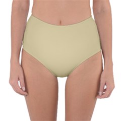 Cream Reversible High-waist Bikini Bottoms by designsbyamerianna