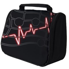 Music Wallpaper Heartbeat Melody Full Print Travel Pouch (big) by HermanTelo