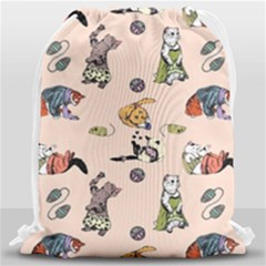 Funny Cats Drawstring Bag (large) by Sobalvarro