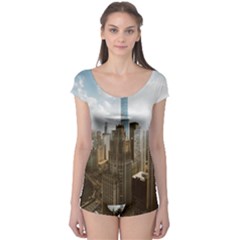 Architectural Design Architecture Buildings City Boyleg Leotard  by Pakrebo