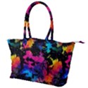 Tie dye rainbow galaxy Canvas Shoulder Bag View1