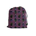 Gothic Girl Rose Mauve Pattern Drawstring Pouch (Large) View1