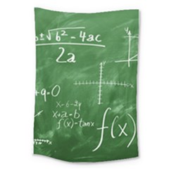 Mathematics Green Large Tapestry by snowwhitegirl